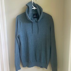 prAna 100% cotton hooded sweater, medium, made in India